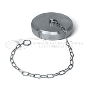 Tapon cadena acero inoxidable sms y din